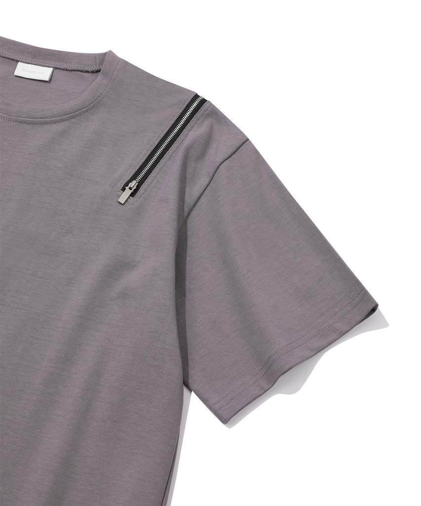 EPISODE UNTITLED Double Zipper T-Shirt_Purple