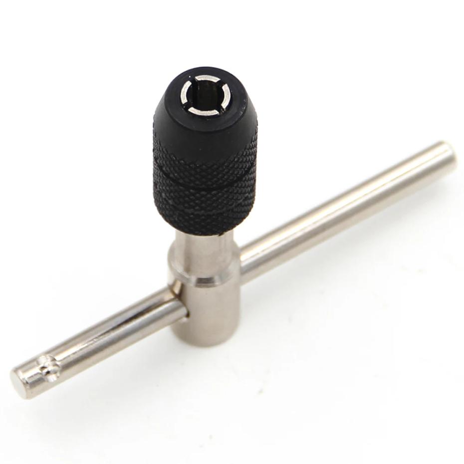 T-Typ 3mm bis 6mm Handgewindebohrer Gewindeschneidwerkzeugsatz Handwinde Gewindeschneiden M6 bis M8 Werkzeugsatz