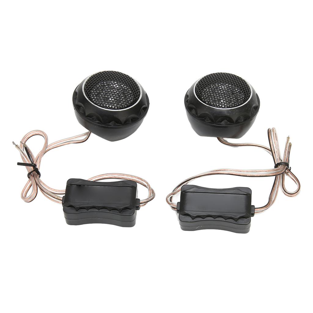 2 Pcs Dome Tweeter 140W Metallic Iron Loudspeaker Universal for Car Audio Systems