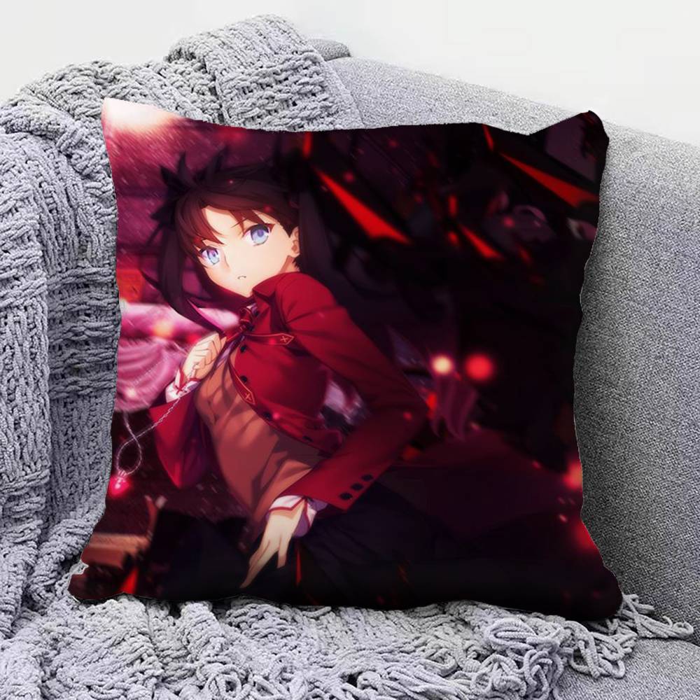 Tohsaka Rin Anime Girl Fate Stay Night Home Sofa Cushion Covers and Aecorative Custom Pillow Covers