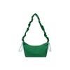 Fashionable Ruched Shoulder Strap Fabric Shoulder Bag Unisex Bags Green 192628121-4