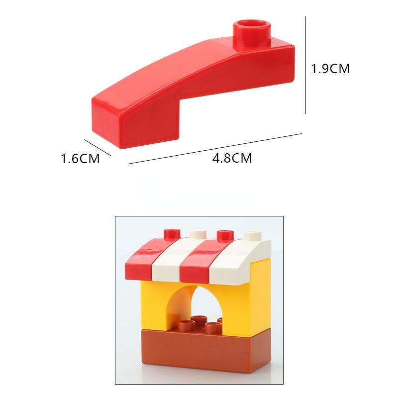 Duże Klocki Model Zamku Dom Akcesoria Pokój Dachówki Hurtowo Most Kompatybilne z Klockami Dzieci Zabawki DIY