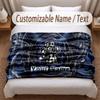 Sex Pistols Printed Flannel Blanket Custom Name Text Soft Warm Throw For Bedroom Holiday Gift
