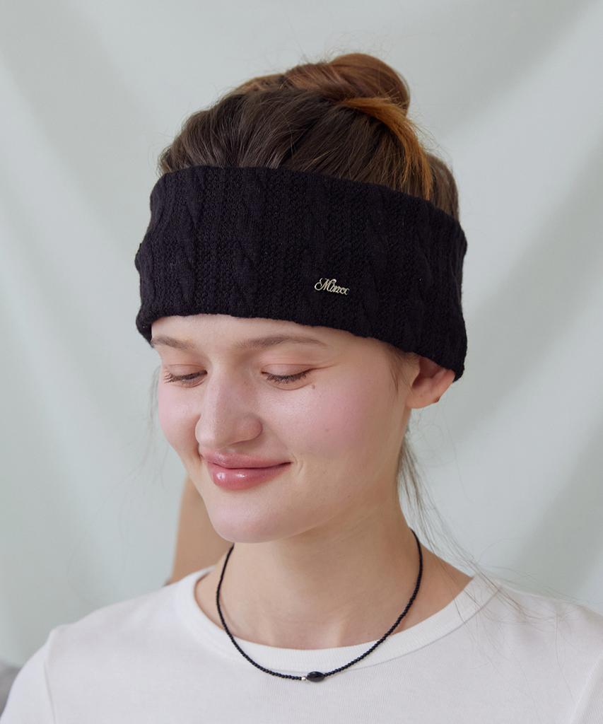 Minco Twist Knit Hairband_Black
