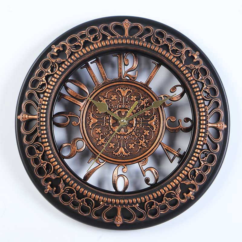 Creative 12 Inch Living Room Bedroom Numeral Round Wall Clock