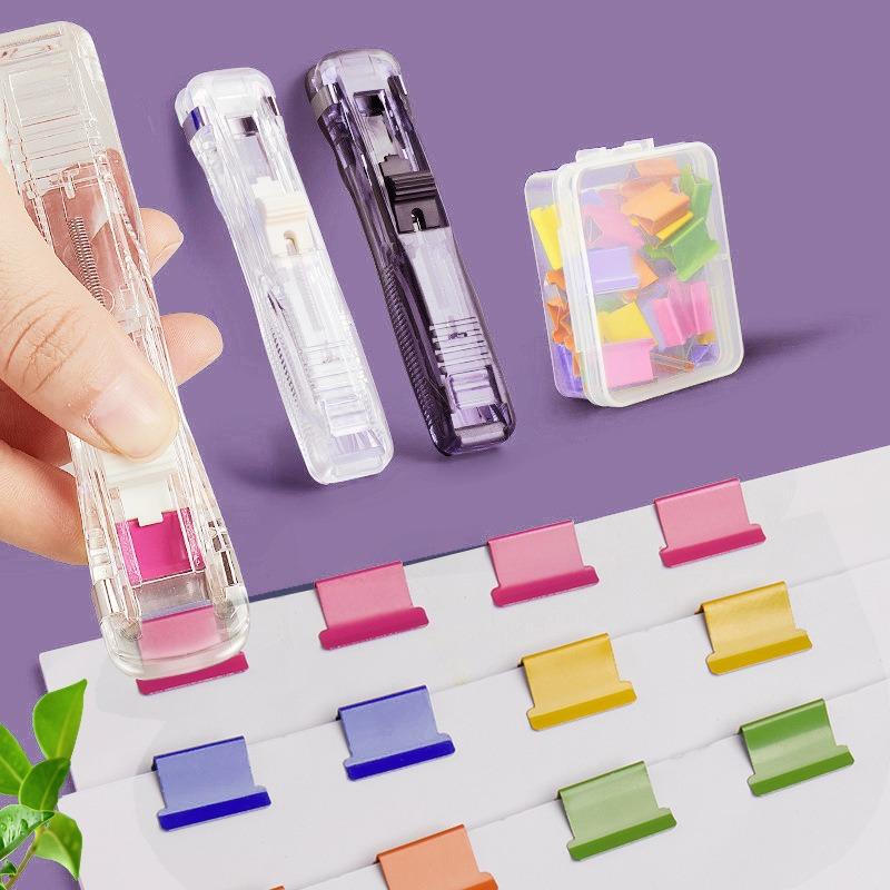 Transparent Push Clip And Refill Clips Student Office Document Organizer Acrylic Clip