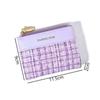PU Leather Short Wallet Luxury Solid Color Large Capacity Coin Purse Mini Money Bag Girl
