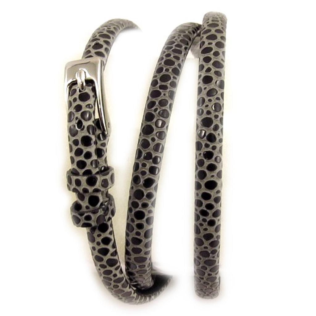 Les Trésors De Lily [K9355] - Bracelet mixte 'Peaceful' gris