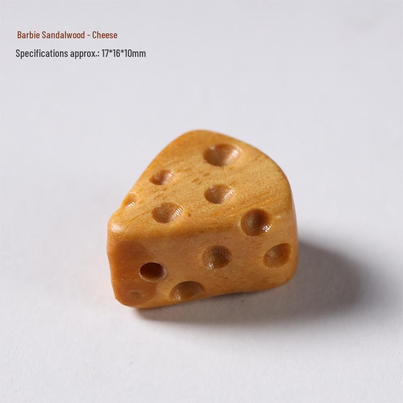 Sandalwood Cheese Mouse Carving Bracelet Pendant