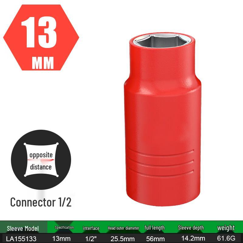 LAOA Insulated Hex Socket Wrench (1/2-inch Drive, 1000V)
