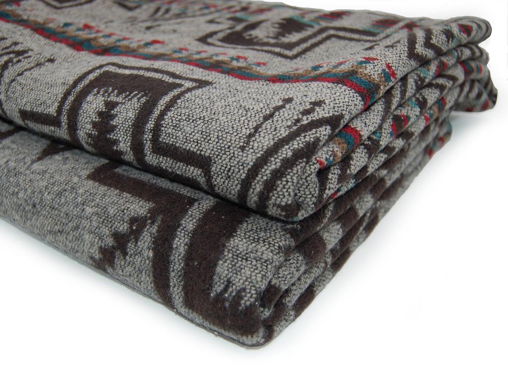 Ruth and Boaz Ethnic Native Print Blanket Rug (P) B-Beige (148cm X 143cm) (B-beige, Normal)