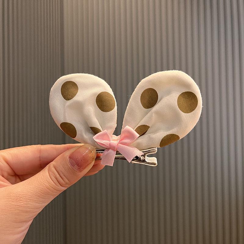 

Корейские красочные заколки для волос в горошек с 3D бантом для девочек