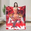 Super Soft Blanket Camping Cody Rhodes  Vintage Throw Blanket  Flannel Bedspread For Bedroom Street Trend Sofa Bed Cover