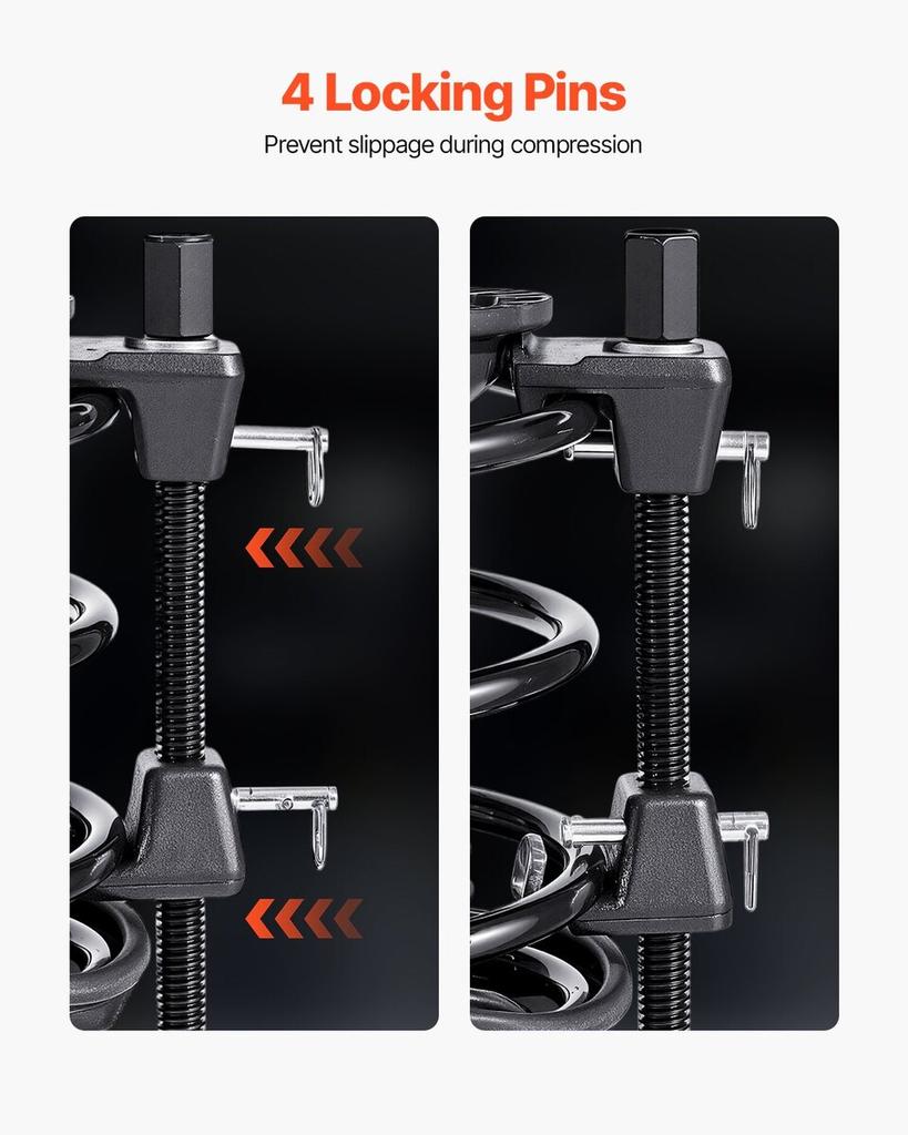 Strut Spring Compressor 2 Pcs Coil Spring Compressor Tool 10.4-Inch Range