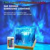 Aurora Ocean Wave Projector Light 16 RGB Colors Auto Rotating Ambient Night Light with Remote Control Home Room Decoration Birthday Gift for Kids