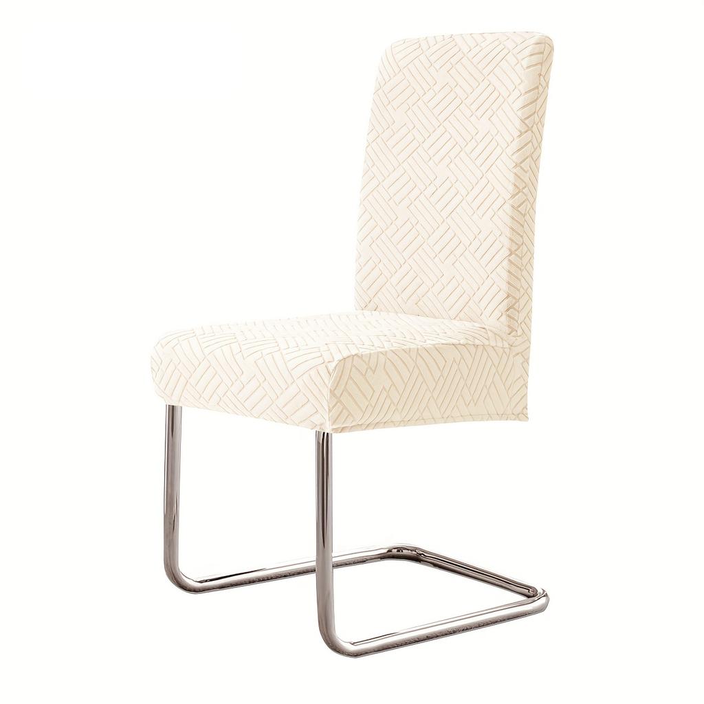 1/4/6pcs Jacquard Dining Room Chair Covers Adjustable Removable Seat Slipcovers for Dining Kitchen Hotel Wedding Banquet