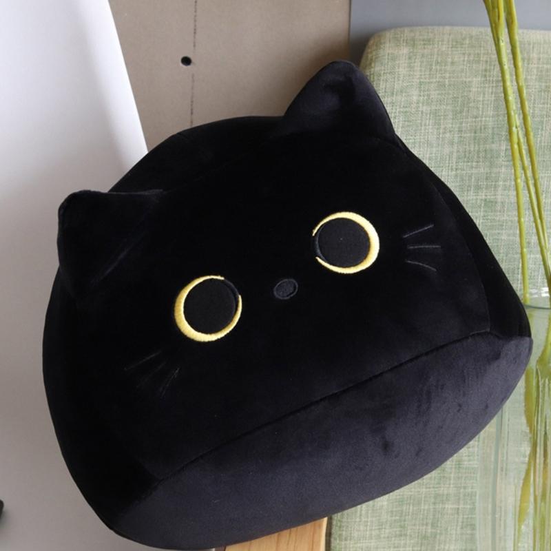 Cartoon Cat Throw Pillow Cute Animal Party Background Decoration Supplies for Children Girl Boys Birthday Party