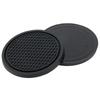 4pcs/set 7cm*5cm New Car Cup Holder Anti-Slip Silicone Insert Coaster Mat Universal Car Accessories Black Fit For Most Cars