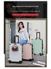 24-inch Women's Ultralight Trolley Suitcase - Large Capacity, Thickened Design with Zipper - 20-inch Cabin Option