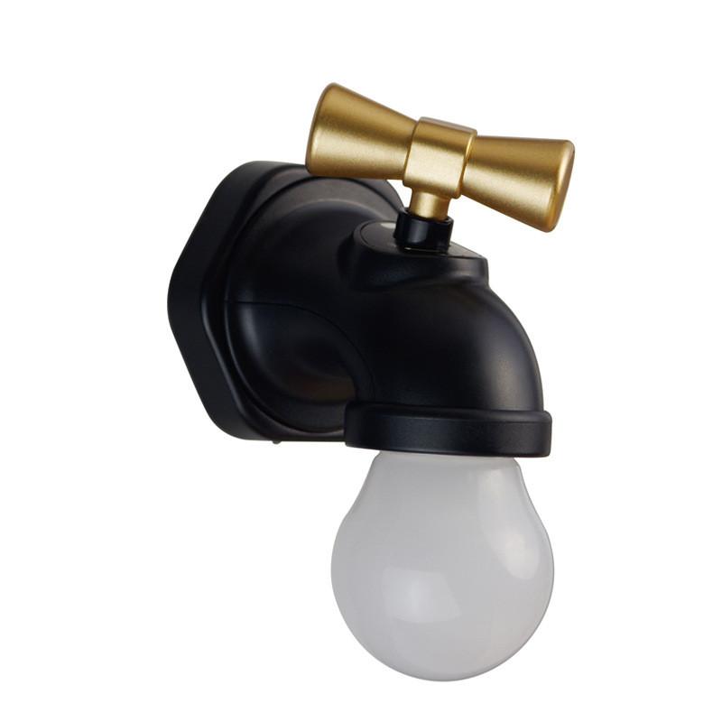 Novel Weird Controlled Faucet Night Light Smart Bedside Bulb Supplies Vintage