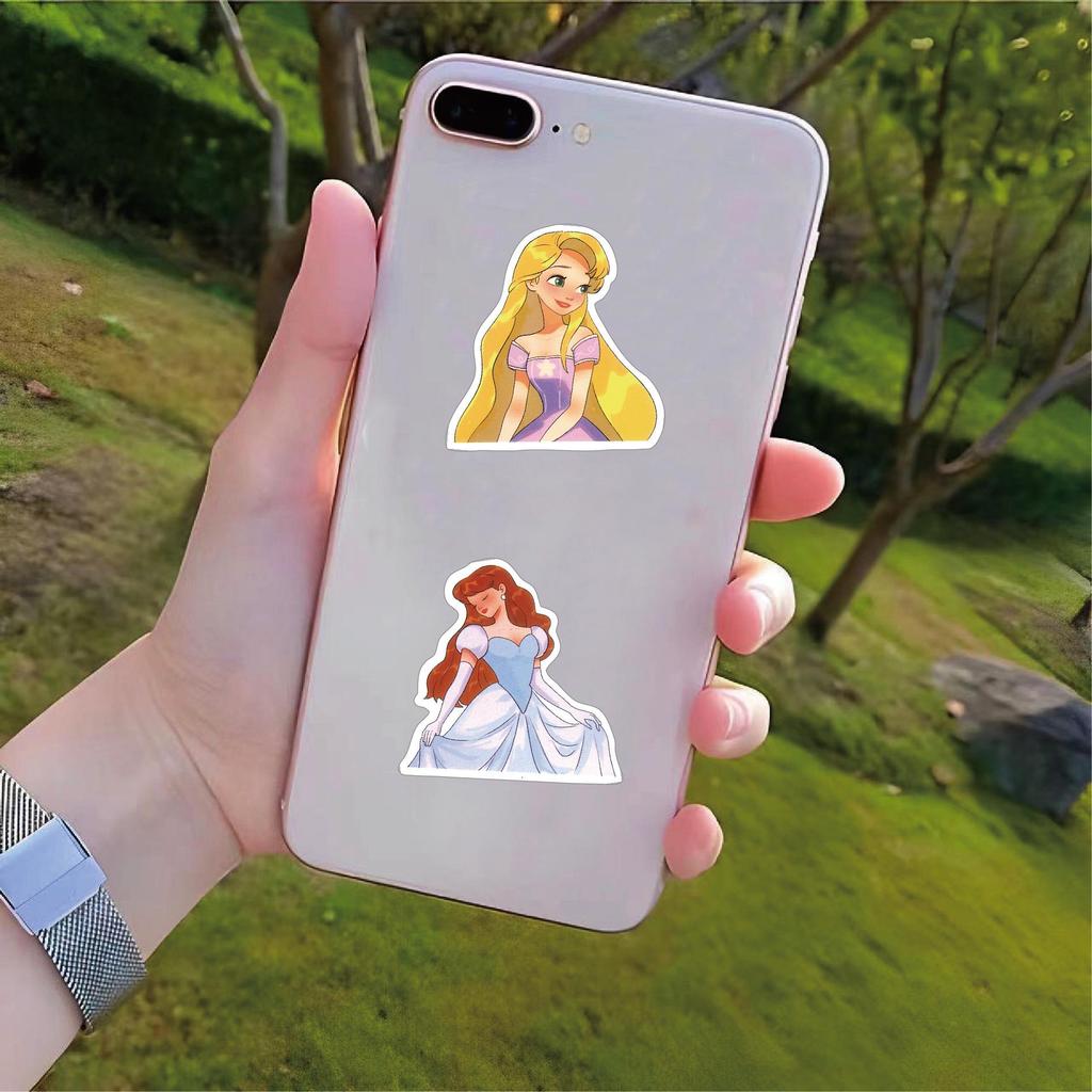 50 Cute Princess Matte Film Stickers for Backpack Decoration