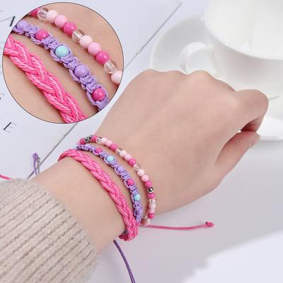 Woman Charm Design Hand Woven Bracelets Beads Bracelet Muti-layer Bracelets Fashion Jewelry