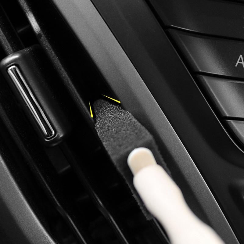 Car Air Conditioner Vent Brush Air Outlet Sponge Brush Grille Brush Air Conditioning Mouth Sponge Brush Car Cleaning