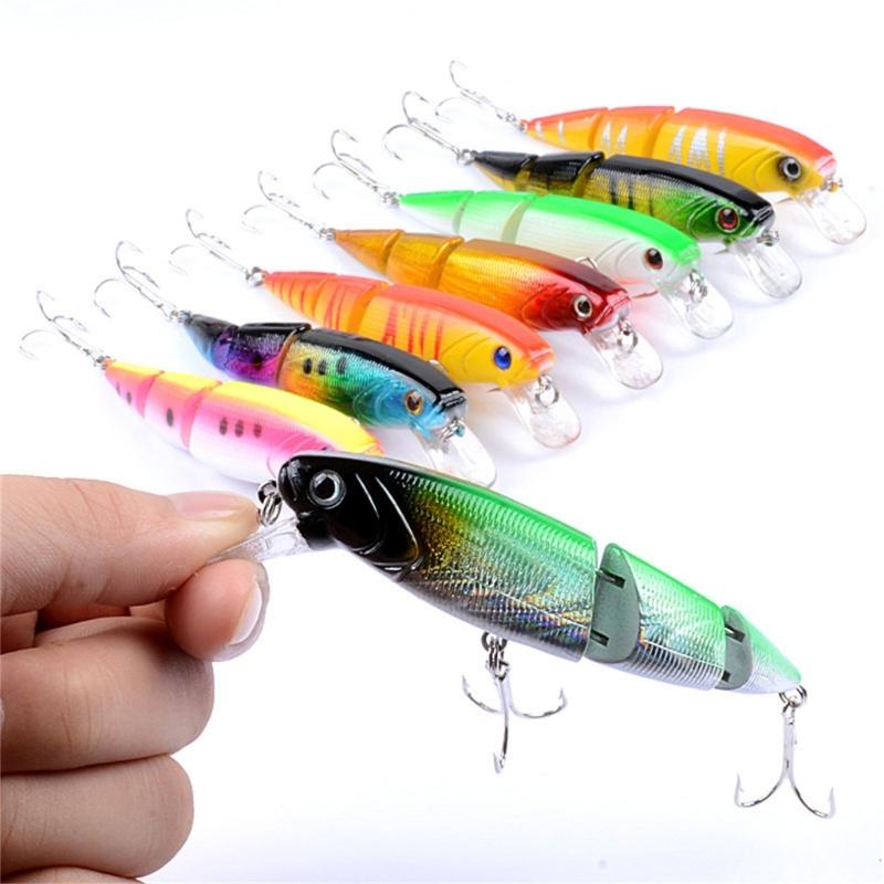 Swimming Lures Multi Jointed Swimbaits with Hook 10.5cm Fishing Lure Artificial Hard Baits for Trout