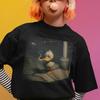 Lustiges Rauchende Ente Grafik T-Shirt und Kinderhemd : Meme-Ente Comfort Colors 1717 T-Shirt, Existentialistische Stimmung T-Shirt, Edgy Gen Z Geschenk