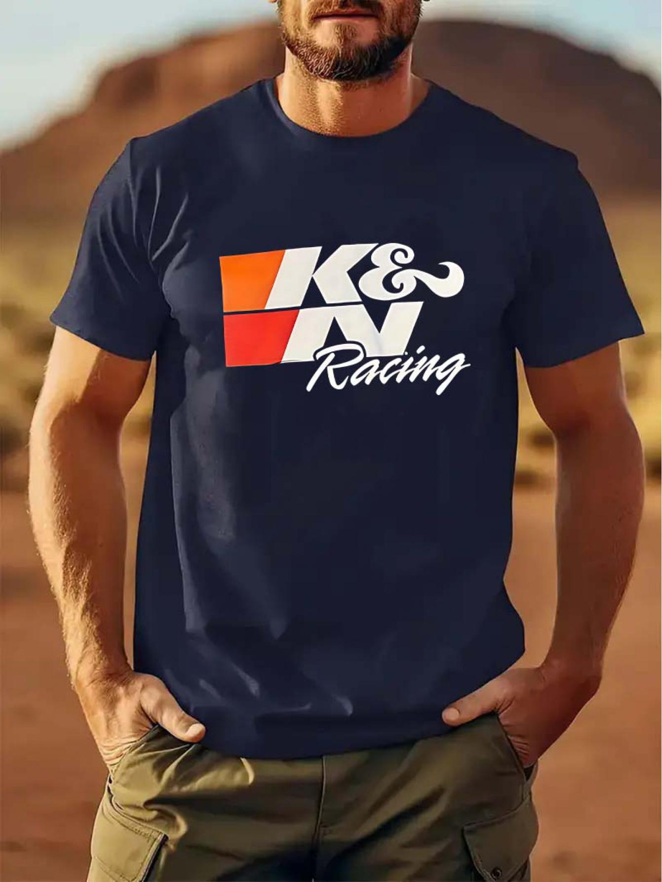 

Creative Printed Roundneck Fashionable Mens Shortsleeved Sport Tshirt Comfortable Summer and Spring Sporty Style Tshirt 4XL