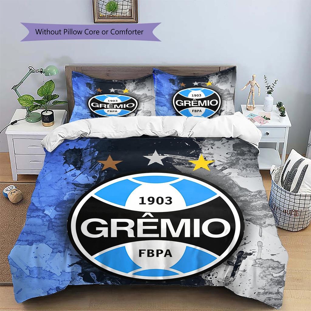 GREMIO FC Patroon Beddengoed Huisdecoratie Verjaardagscadeau (1 dekbedovertrek + 2 kussenslopen, zonder binnenkussen)