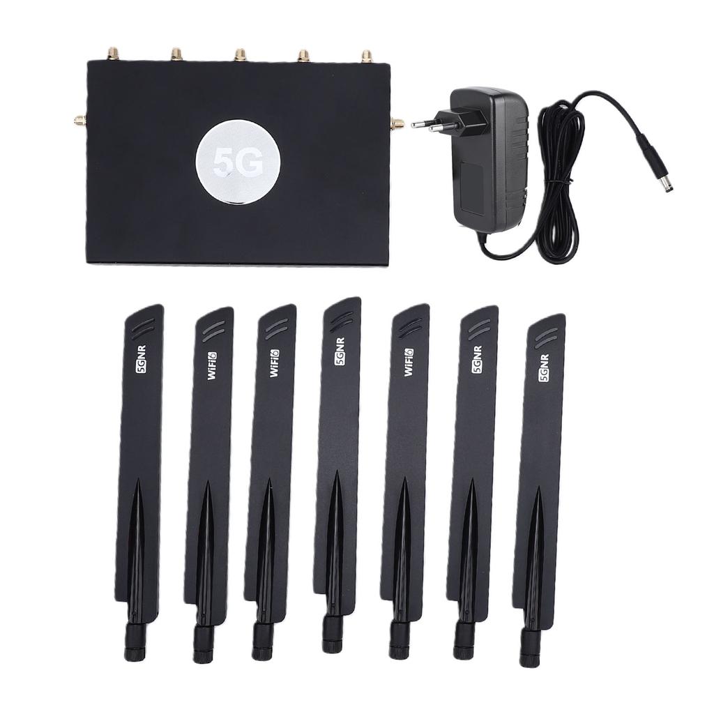 5G NR SA NSA AX3000 WiFi 6 CPE Router with Gigabit WAN LAN Ports Dual SIM IPQ5018 Chip Gigabit LAN Router EU Plug