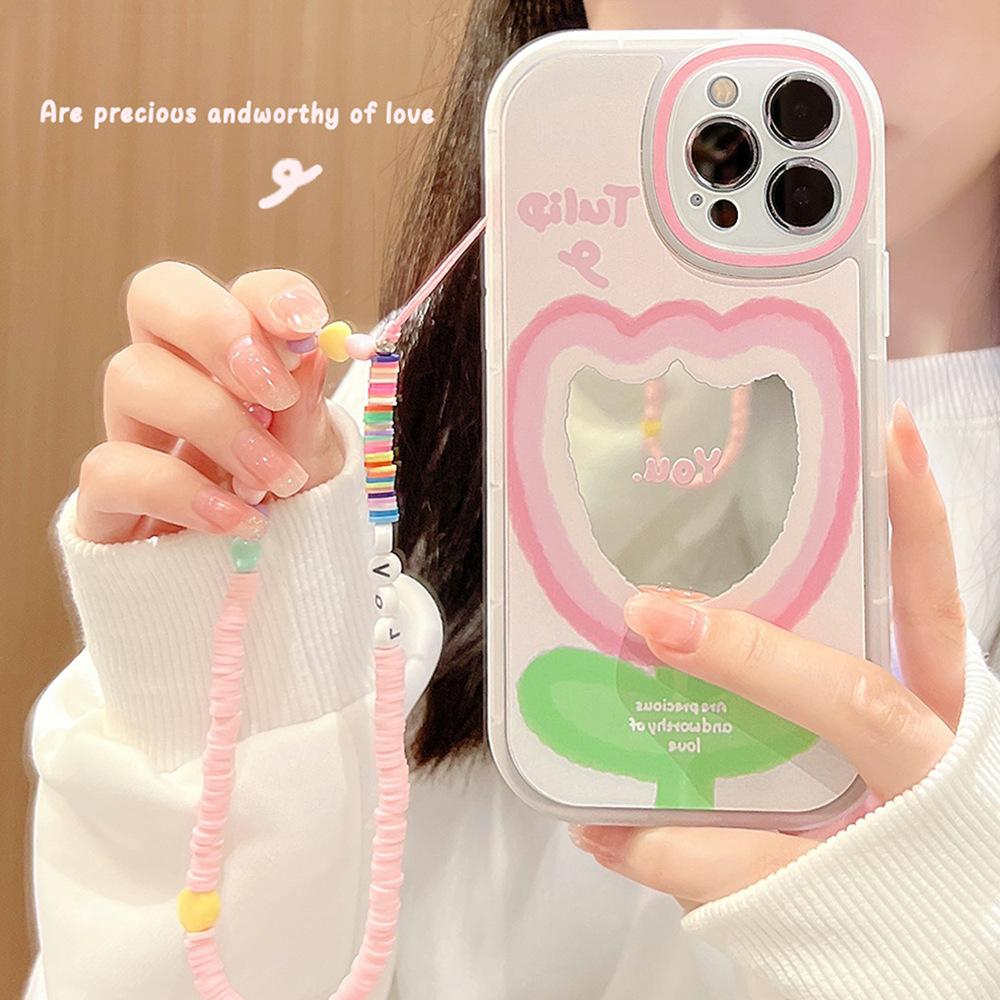 Applicable To IPhone15pro Max Apple 16 Mobile Phone Case 13 Chain X Mirror