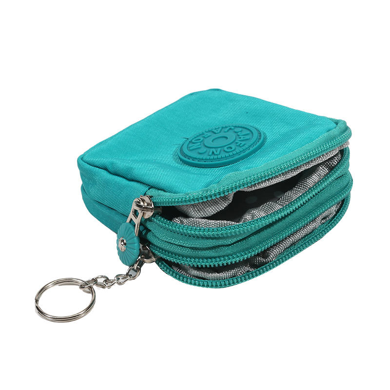 Travel Coin Purse Quilted ID Holder Key Coin Purse Multifunctional Card Hold Portable Waterproof  Purse for Daily Use