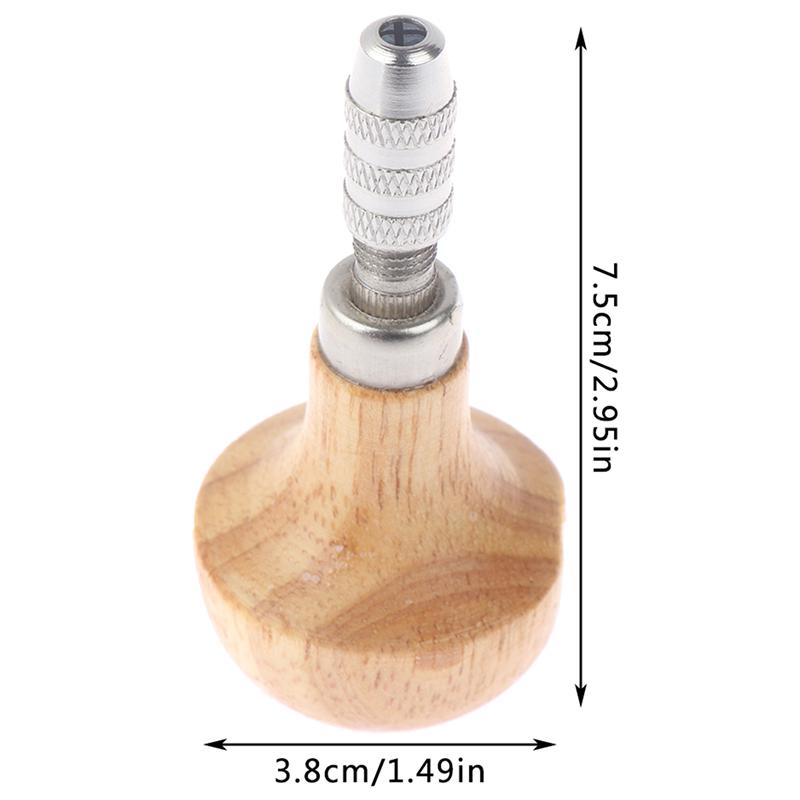 

1PC New Jewelers Pin Vise Vice With Two Steel Collets Wooden Handle Twisting Wire Wrapping Drill Kit