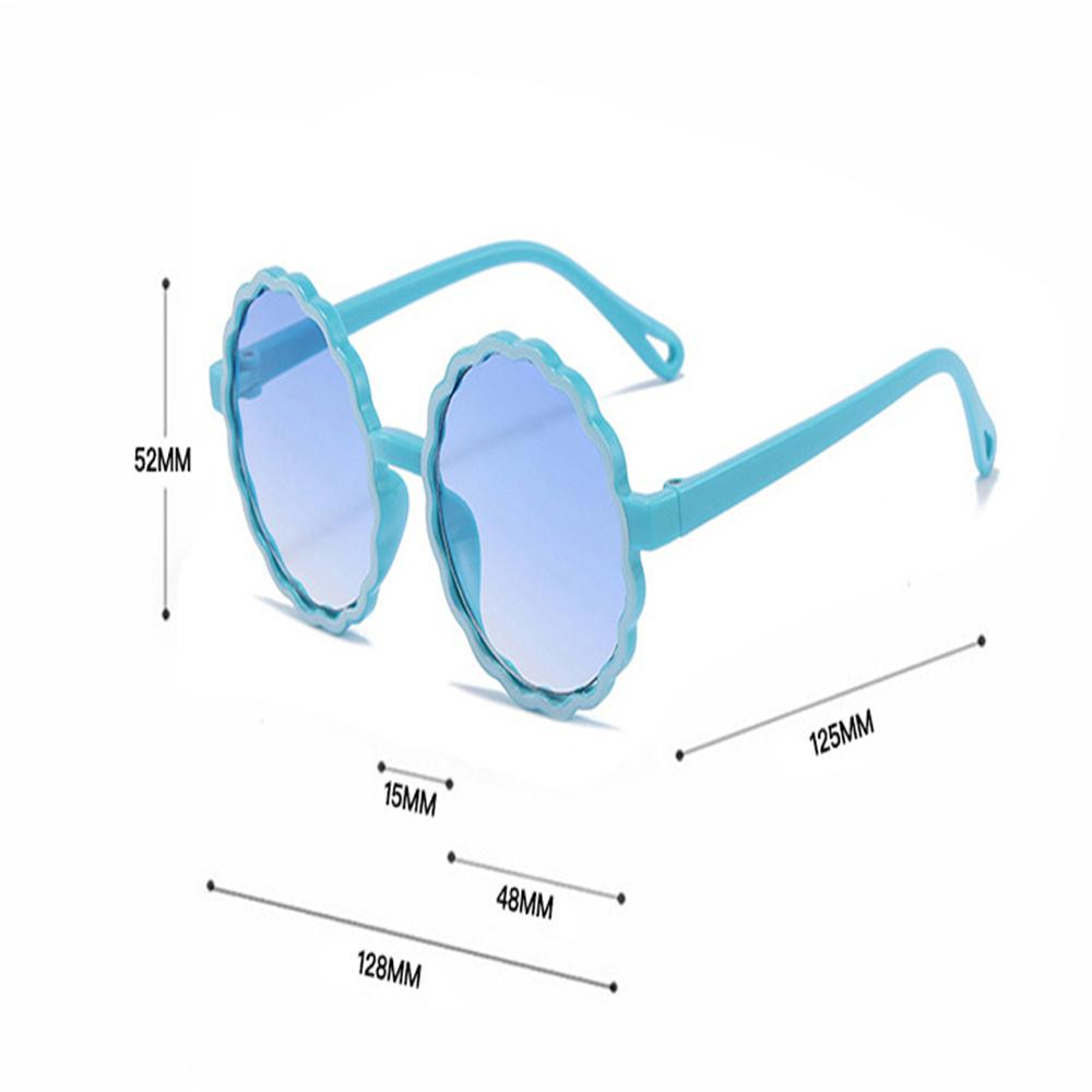 Kinder Niedliche Runde Wellenkanten Sonnenbrille Uv400 Mädchen Jungen Kinder Outdoor Beschattung Street Shot Brille Polarisiert Fahrbrille