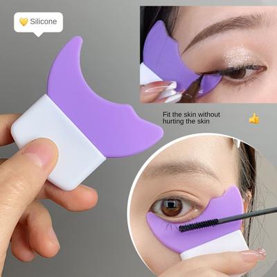Eyeliner Eyelash Anti-Spill Glue Crescent Baffle Multifunctional Novice Eye Makeup Eye Shadow Tool