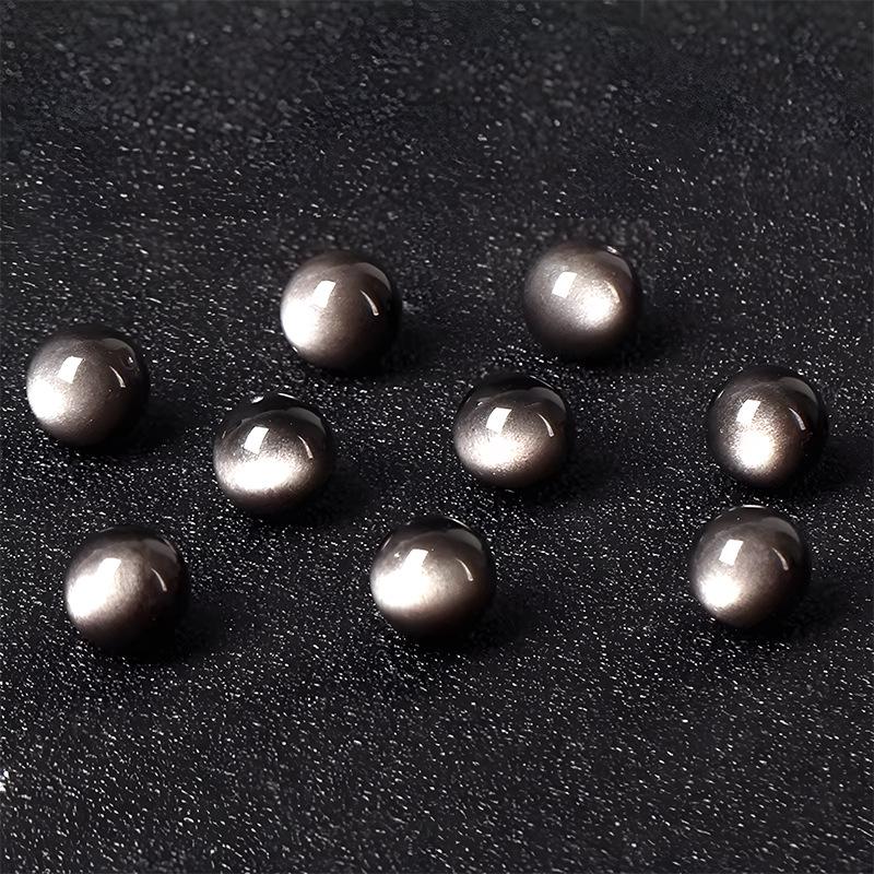 Obsidian Beads Pixiu Bracelet with Gold & Silver Sheen – DIY Jewelry Accessory