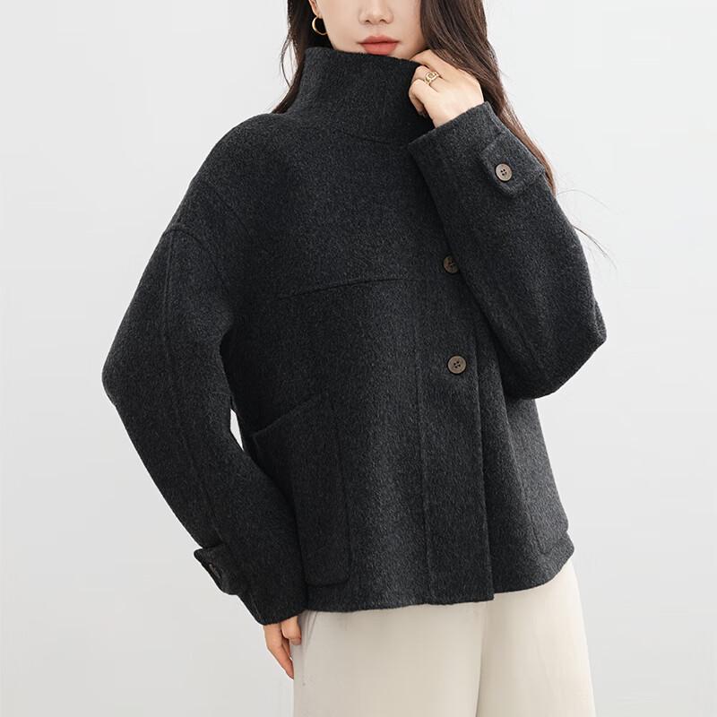 VanZhen Women's 100% Wool Autumn/Winter Loose Fit Trench Coat