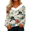 Long Sleeve Shirts For Women Cute Tops Christmas Prints Tees Blouses Casual Plus Size Basic Tops Pullover