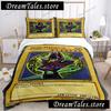 Cartoon Dark Magician Duvet Cover Comforter Fear Bedding Set Soft Quilt Cover And Pillowcases For Teens SingleDoubleQueenKing029