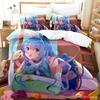 KonoSuba Bedding Set Single Twin Full Queen King Size Bed Set Adult Kid Bedroom Duvetcover Sets Anime Parure De Lit Bed