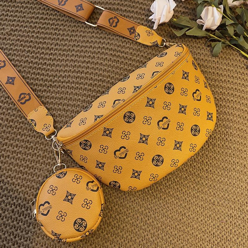 Fashion fanny pack two-piece messenger bag Guangzhou women's bag new women's shoulder bag