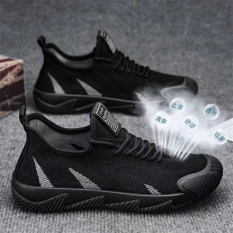 Flying weaving breathable casual shoes new sports shoes running soft sole flying weaving 39