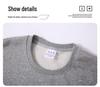Unisex Pure Cotton Sweatshirt - Long Sleeve, Loose Fit, Round Neck, Ideal for Spring/Autumn