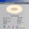 Nordic Modern Minimalist Cream Bubble Ceiling Light for Master Bedroom