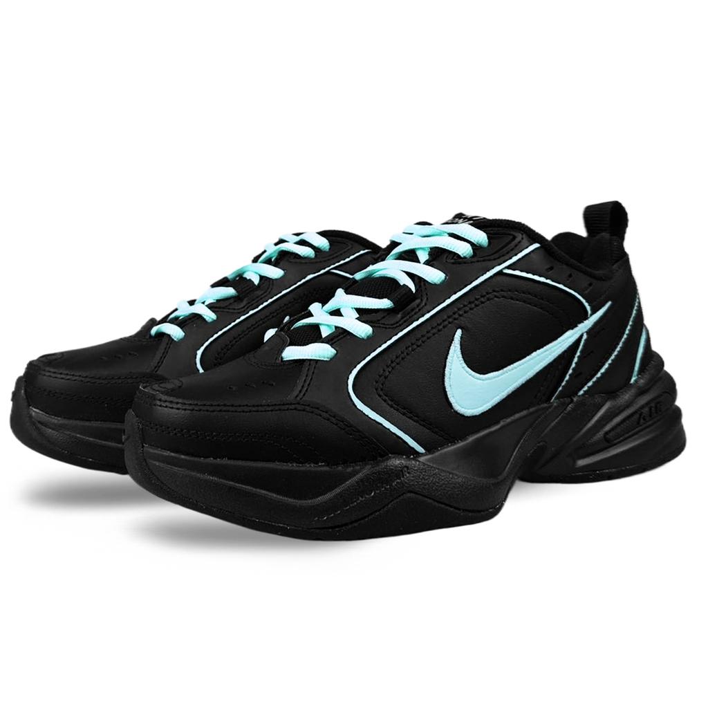 Nike Air Monarch 4 Slip Resistant Slip Resistant Low Top Chunky Sneakers Unisex Black 415445-001(Team40-)