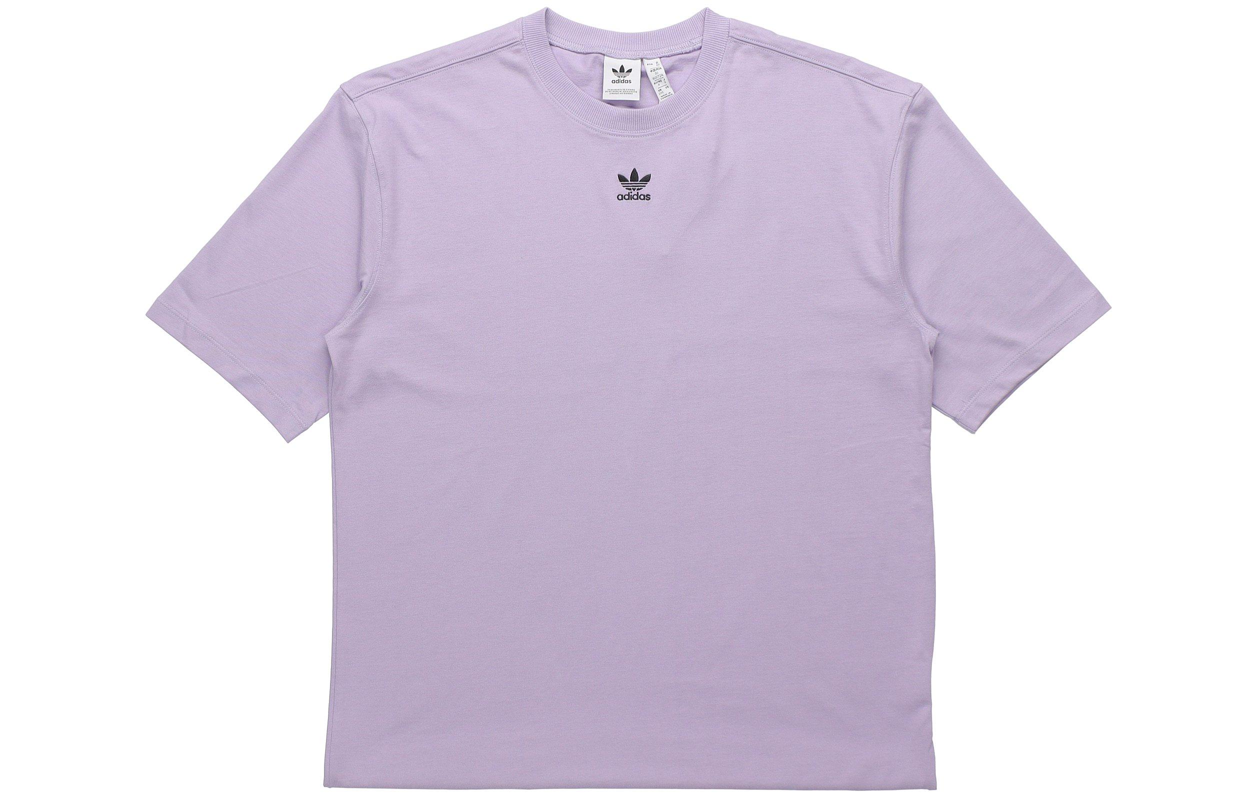 Adidas Originals Drop Shoulder Sleeve T Shirt Women s Light Purple GN4782 40