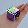 Stress Relief Toy Metal Cube Fingertip Spinner Decompression Spinning Tops Anti-Anxiety Hobbies Hand Fidget Spinner Vent Toys