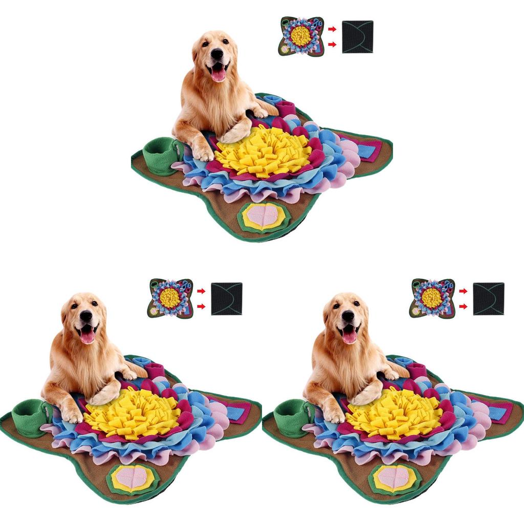 Pet Dog Snuffle Mat Foraging Puzzle Feeder Toy Interactive Nose Training Pad